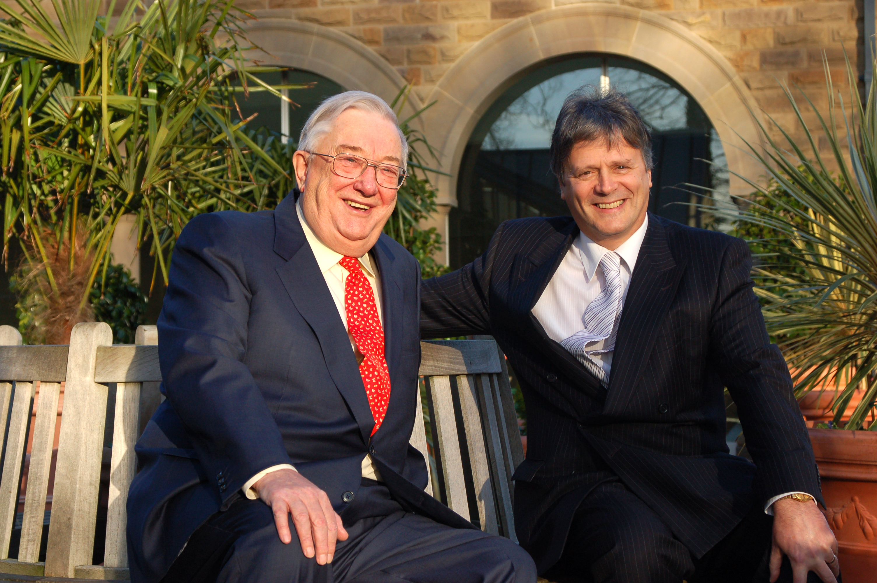 Sir Norman Adsetts OBE and Philip Bartey
