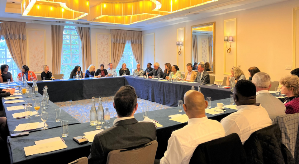 Philip Bartey, Chief Executive of Autism Plus takes part in Leaders Council roundtable discussion