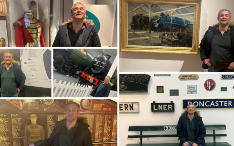 Ronnie enjoys visiting the Art and Train Museum, Doncaster!